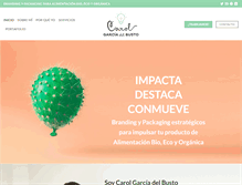 Tablet Screenshot of carolgarciadelbusto.com